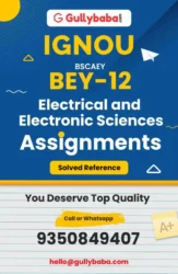 BEY 12 IGNOU Solved Assignment