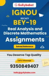 BEY 19 IGNOU Solved Assignment