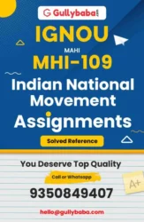 MHI 109 IGNOU Solved Assignment
