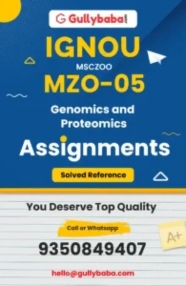 MZO-05 - Genomics and Proteomics