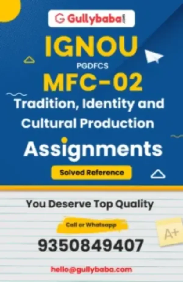 MFC-02 IGNOU Solved Assignments