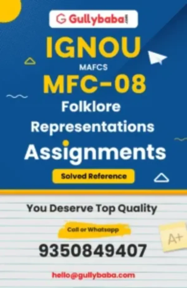 MFC-08 IGNOU Solved Assignments