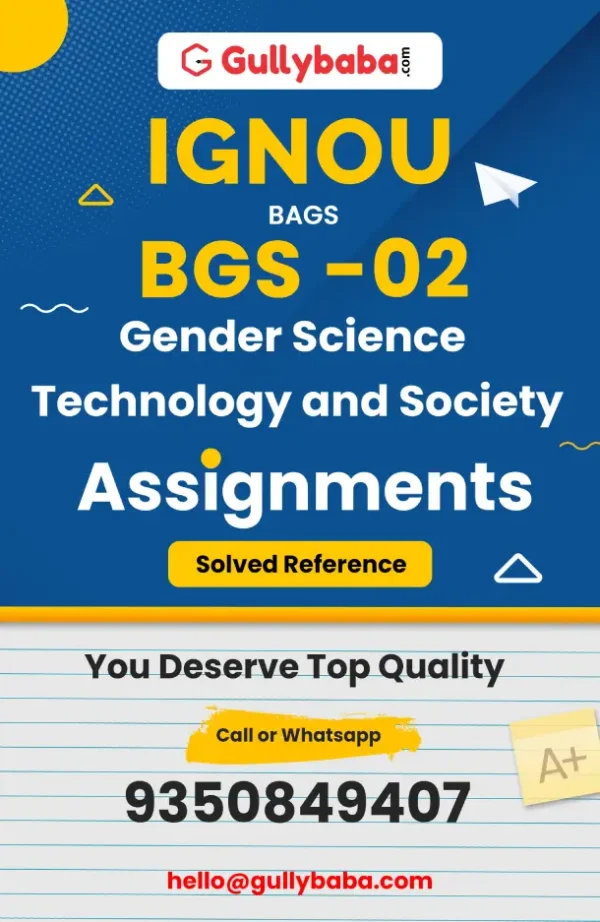 BGS-02 IGNOU Solved Assignments