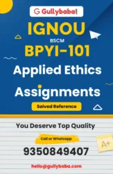 BPYI-101 IGNOU Solved Assignments