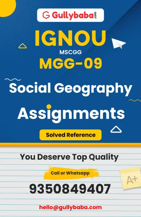 MGG-09 IGNOU Solved Assignments