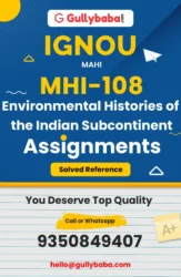 MHI-108 IGNOU Solved Assignments