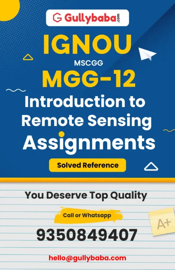 MGG 12: Introduction to Remote Sensing