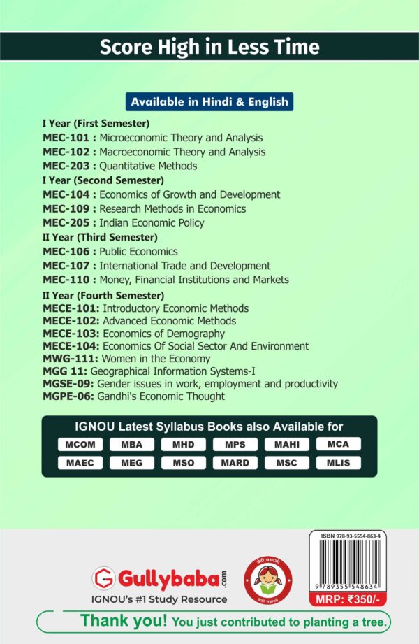 Economics of Social Sector and Environment - Image 2